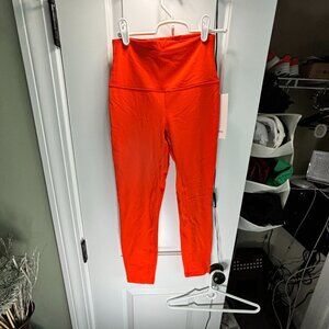 Lululemon Women's Size 6 Align HR Pant 25" Red/Orange- NWT